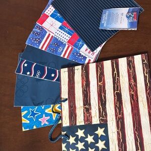 Olympic Team USA Beijing 2020 Pin & vintage team USA wrapping paper